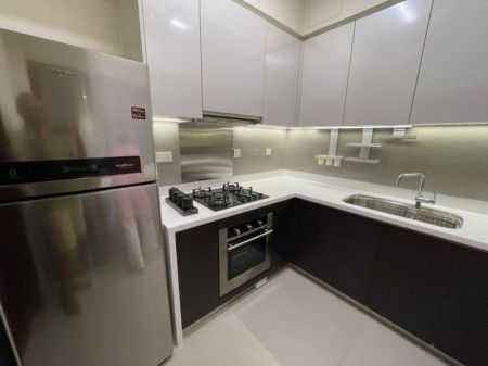 Kitchen - 🏙️ USD 1,800/Month (Negotiable) – Fully Furnished 2BR Apartment for Rent at Cinnamon Life Residences, Colombo 02 🏙️