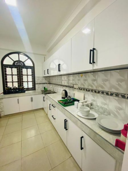 Kitchen - Fully Furnished Apartment Available for Long-Term Stay in Colombo 06. (Property Code: CSPL202)