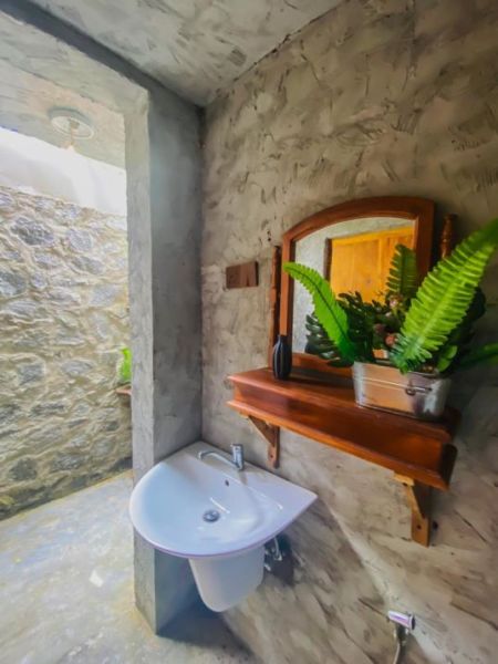 Bathroom - 🌿 Spring Valley Chalets & Adventure Treehouse with Stunning Paddy Fields, mountain & River Views 