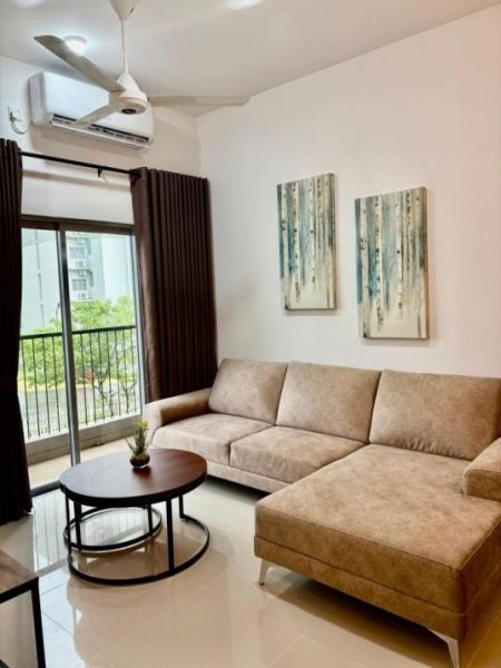 Living Room - 3 Bedroom Fully Furnished Luxury Apartment for Rent - Piliyandala, Kahathuduwa, Canterbury Golf Apartment (EM946)