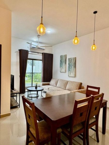 Dining room - 3 Bedroom Fully Furnished Luxury Apartment for Rent - Piliyandala, Kahathuduwa, Canterbury Golf Apartment (EM946)