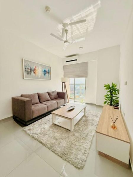Living Room - Iconic Galaxy - 02 Bedroom Semi Furnished Apartment for Rent in Rajagiriya (A2325)-RENTED