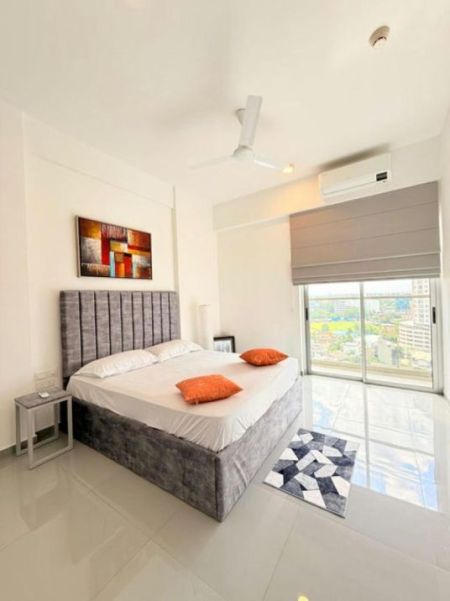 Bedroom - Iconic Galaxy - 02 Bedroom Semi Furnished Apartment for Rent in Rajagiriya (A2325)-RENTED