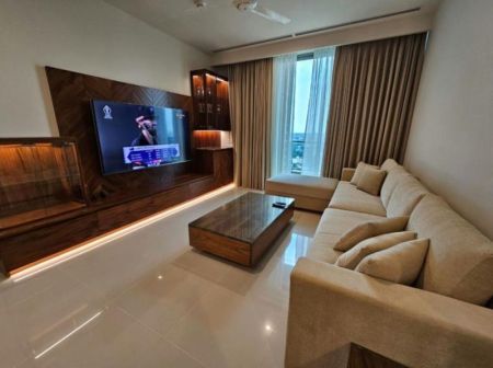 Living Room - The Grand - 03 Bedroom Furnished Apartment for Rent in Colombo 07 (A2880)-RENTED