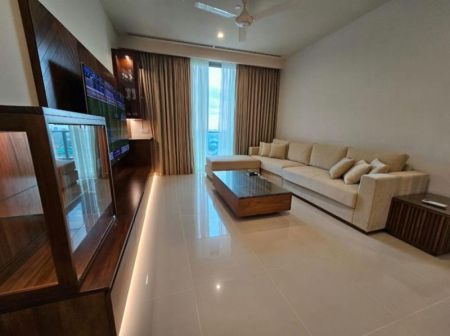 Living Room - The Grand - 03 Bedroom Furnished Apartment for Rent in Colombo 07 (A2880)-RENTED