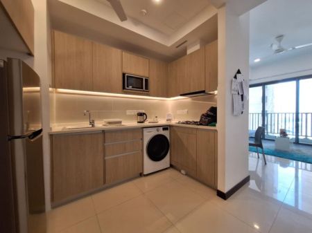 Kitchen - Trizen 2 bedrooms furnished apartment at Colombo 2 rent 