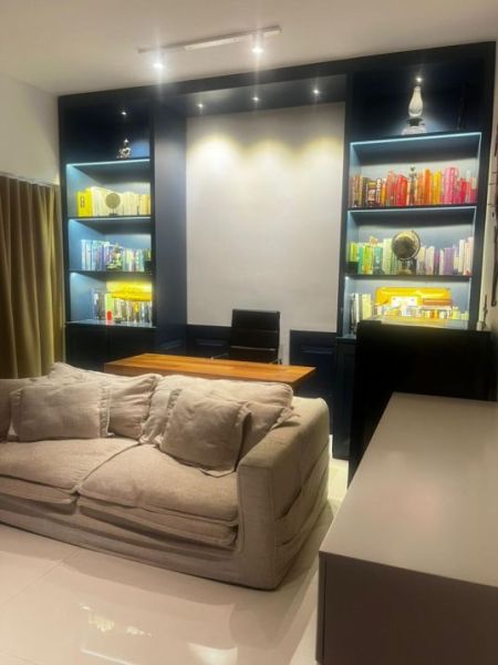 Living Room - Clear point residence fully furnished higher floor apartment rent - Rajajgiriya 