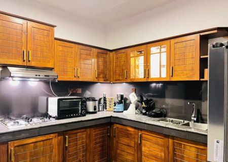 Kitchen -  Modern 2-Story House for Rent in Thalawathugoda 