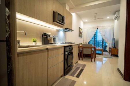 Kitchen - Tri-Zen - 01 Bedroom Furnished Apartment for Rent in Colombo 02 (A6451)