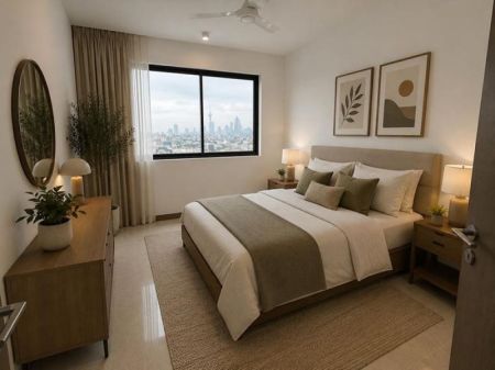 Bedroom - Luxury Sea View Apartments for Sale at Marina Square, Colombo.