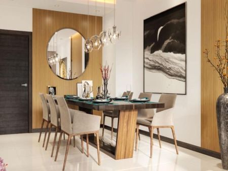 Dining room - Luxury Sea View Apartments for Sale at Marina Square, Colombo.