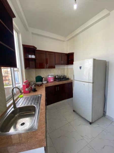 Kitchen - Kalubowila Furnished 3-Bedroom Apartment for Short-Term Rental  ( CSA302 )