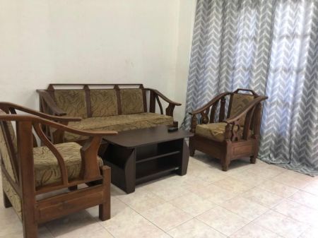 Living Room - Short-Term Rental: 2BR Fully Furnished Apartment in Wellawatta. (Property Code: CSH302)