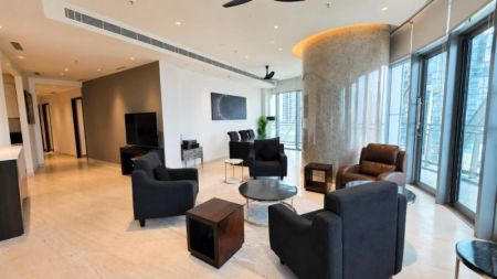 Living Room - 3BR Luxury Apartment for Sale at Sapphire Residencies, Colombo 06 | Investment LKR 570 Million (AP4840)