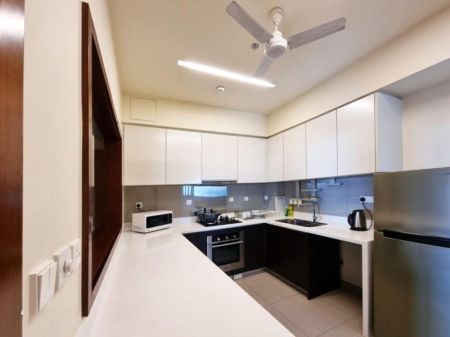 Kitchen - Cinnamon Life/Furnished/2 Bedroom/Apartment for rent in Colombo 2