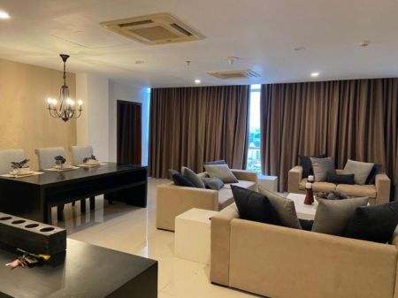 Living Room - 3-Bedroom Furnished Apartment for Sale | Platinum One Suites