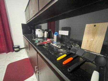 Kitchen - Dehiwala 2-Bedroom Fully Furnished Apartment for Long-Term Rental. (Property Code: CSM102)