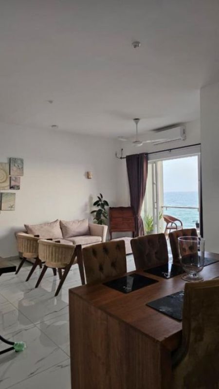 Living Room - 3 Bedroom Sea View Fully Furnished Apartment for Rent – Mount Lavinia