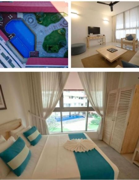 Living Room - Duplex Ocean View 03 Bedrooms Apartment For Sale In Galle 