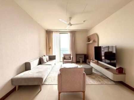 Living Room - Prime Grand 3 bedrooms furnished apartment rent - Colombo 7