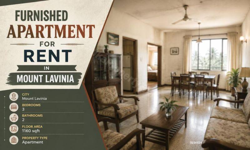 Living Room - Apartment for rent in Mount Lavinia