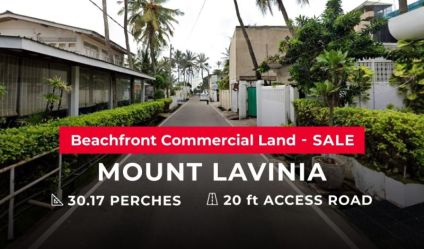 Beachfront land