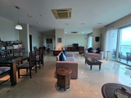 Living Room - Iceland - 03 Bedroom Semi Furnished Apartment for Sale in Colombo 03 (A6195)