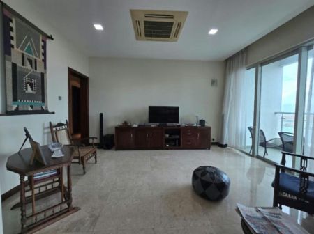 Living Room - Iceland - 03 Bedroom Semi Furnished Apartment for Sale in Colombo 03 (A6195)