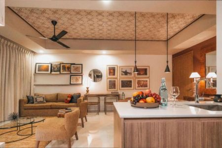 Living Room - Capitol TwinPeaks - 03 Bedroom Furnished Apartment for Sale in Colombo 02 (A2820)