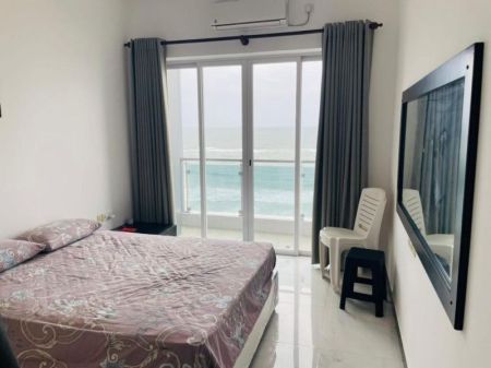 Bedroom - Sea view, 02 Bedroom apartment for rent at Blue ocean Hotel Road Mount Lavinia (ARS144)