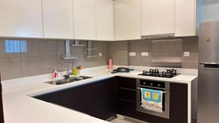 Kitchen - Fully Furnished 2 Bedroom Apartment for Rent – Cinnamon Life, Suites Tower | USD 2200 |LKR 725,000 Per Month (EM152JS)