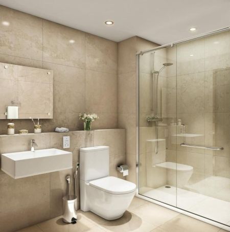 Bathroom - Marina Square Unfurnished Apartment for Sale - A43957