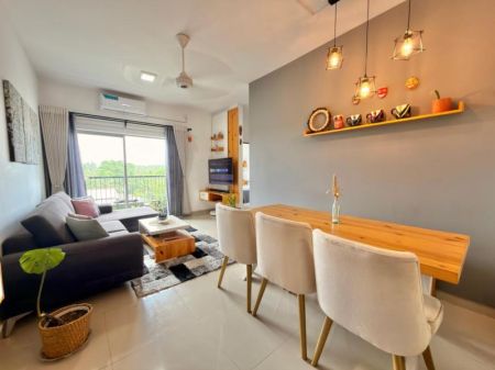 Living Room - Fully Furnished 2 Bedroom Apartment For Sale Ariyana Resort Athurugiriya 