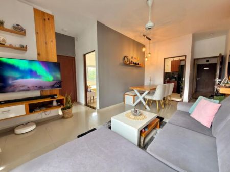 Living Room - Fully Furnished 2 Bedroom Apartment For Sale Ariyana Resort Athurugiriya 