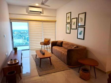 Living Room - Fully Furnished 3-Bedroom Apartment for Sale – Iconic Galaxy, Rajagiriya