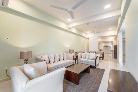 Living Room - Brand New Three Bed 2 bath Apartment Fully Furnished Maid room Colombo 3 Close Astoria 