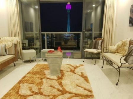 Living Room - Capitol TwinPeaks - 02 Bedroom Unfurnished Apartment for Sale in Colombo 02 (A6269)