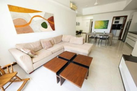 Living Room - Blue Ocean - 03 Bedroom Furnished Apartment for Sale in Colombo 03 (A6258)