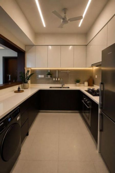 Kitchen - Cinnamon life residence tower 2 bedrooms furnished rent - Colombo 2 