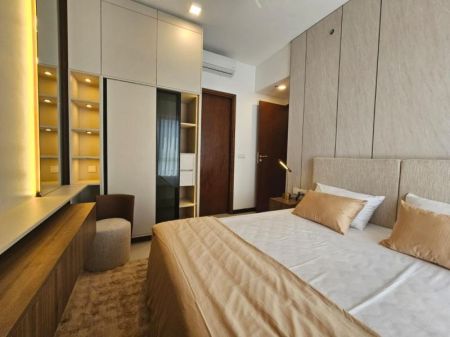 Bedroom - Trizen 2 bedrooms brand new furnished higher floor apartment at Colombo 2 - Rent 
