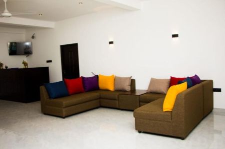 Living Room - Tourist villa for sale in Habaraduwa Fully furnished with pool and 65 P Land 
