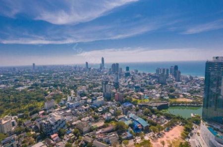 Exterior - Trizen 03 Bedroom Fully Furnished Higher Floor Apartment for sale in Colombo 2