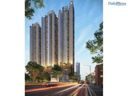 Exterior - Trizen 03 Bedroom Fully Furnished Higher Floor Apartment for sale in Colombo 2