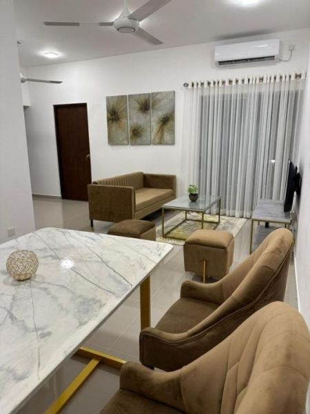 Living Room - Fully Furnished 3br Apartment For Sale In Elixia 3c's Apartments Malabe 
