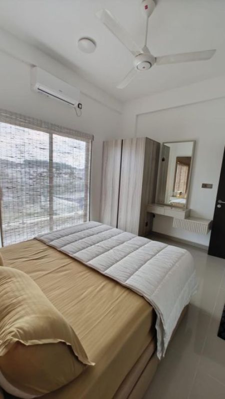 Bedroom - Modern 2 Bedroom Apartment for Rent at Canterbury Golf Resort, Piliyandala / LKR 190,000 (Negotiable) (EM241RN)