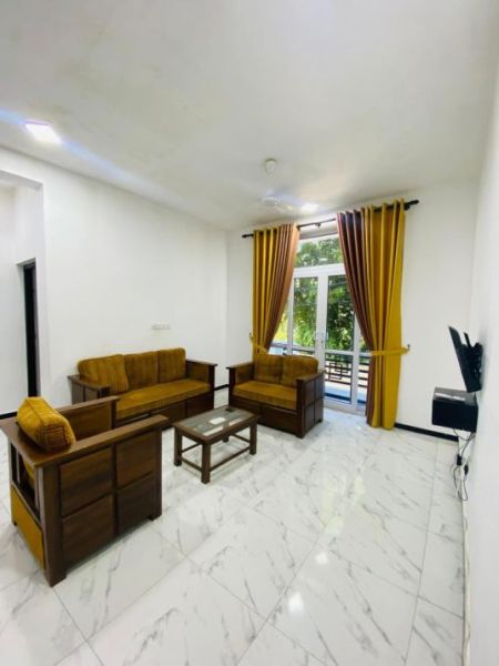 Living Room - Dehiwala 2-Bedroom Fully Furnished Apartment Available for Long-Term Rental. (Property Code: CSM101)