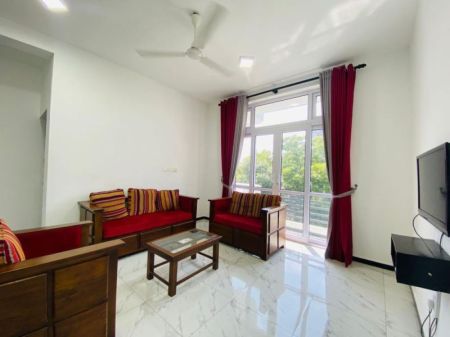 Living Room - Dehiwala 2-Bedroom Fully Furnished Apartment Available for Short-Term Rental. (Property Code: CSM301)