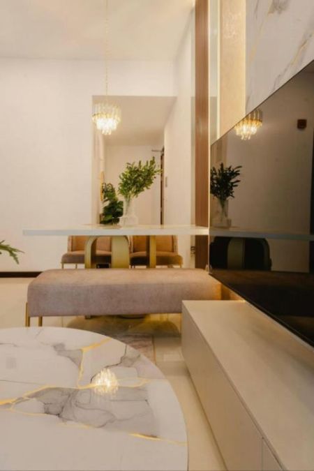 Living Room - Tri-Zen - 02 Bedroom Furnished Apartment for Rent in Colombo 02 (A6346)