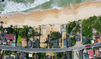 Beachfront land
