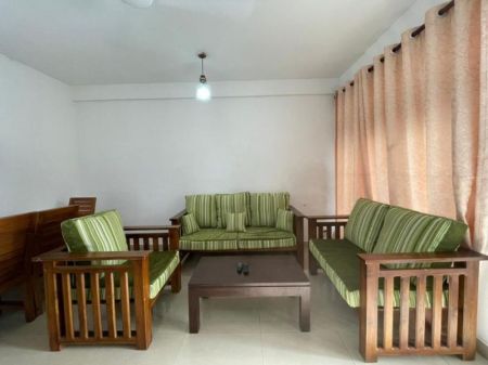 Living Room - Short-Term Stay – 2-Bedroom Fully Furnished Apartment in Wellawatta. (Property Code: CSH402)